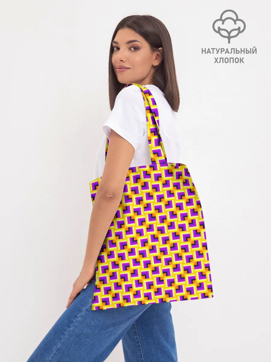 Шоппер база / Фон с квадратами