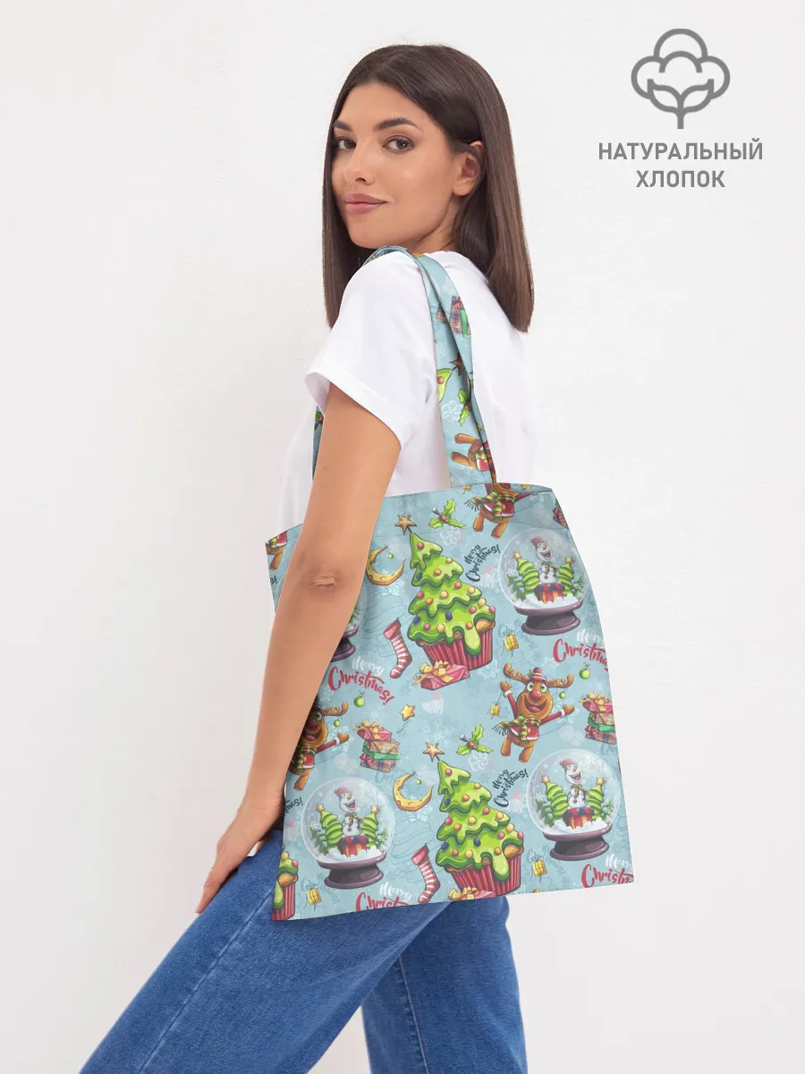 Шоппер база / Merry Christmas Pattern