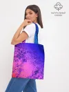 Шоппер база / Абстрактный пурпурно-синий