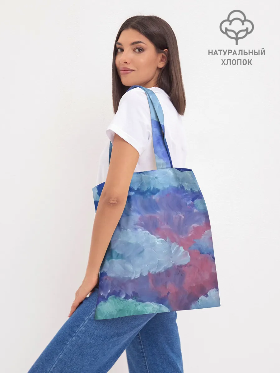 Шоппер база / Гуашевые облака