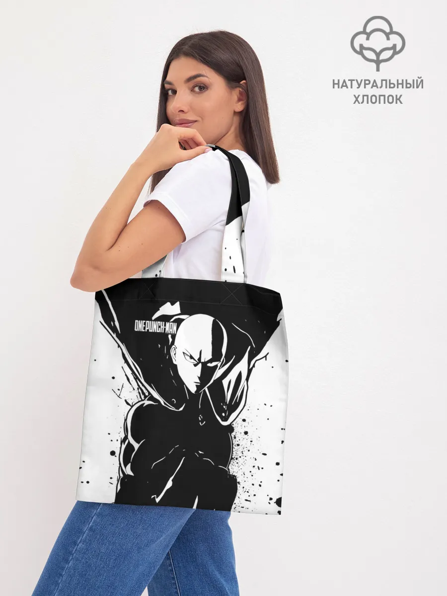 Шоппер база / Черно-белый Сайтама One Punch-Man
