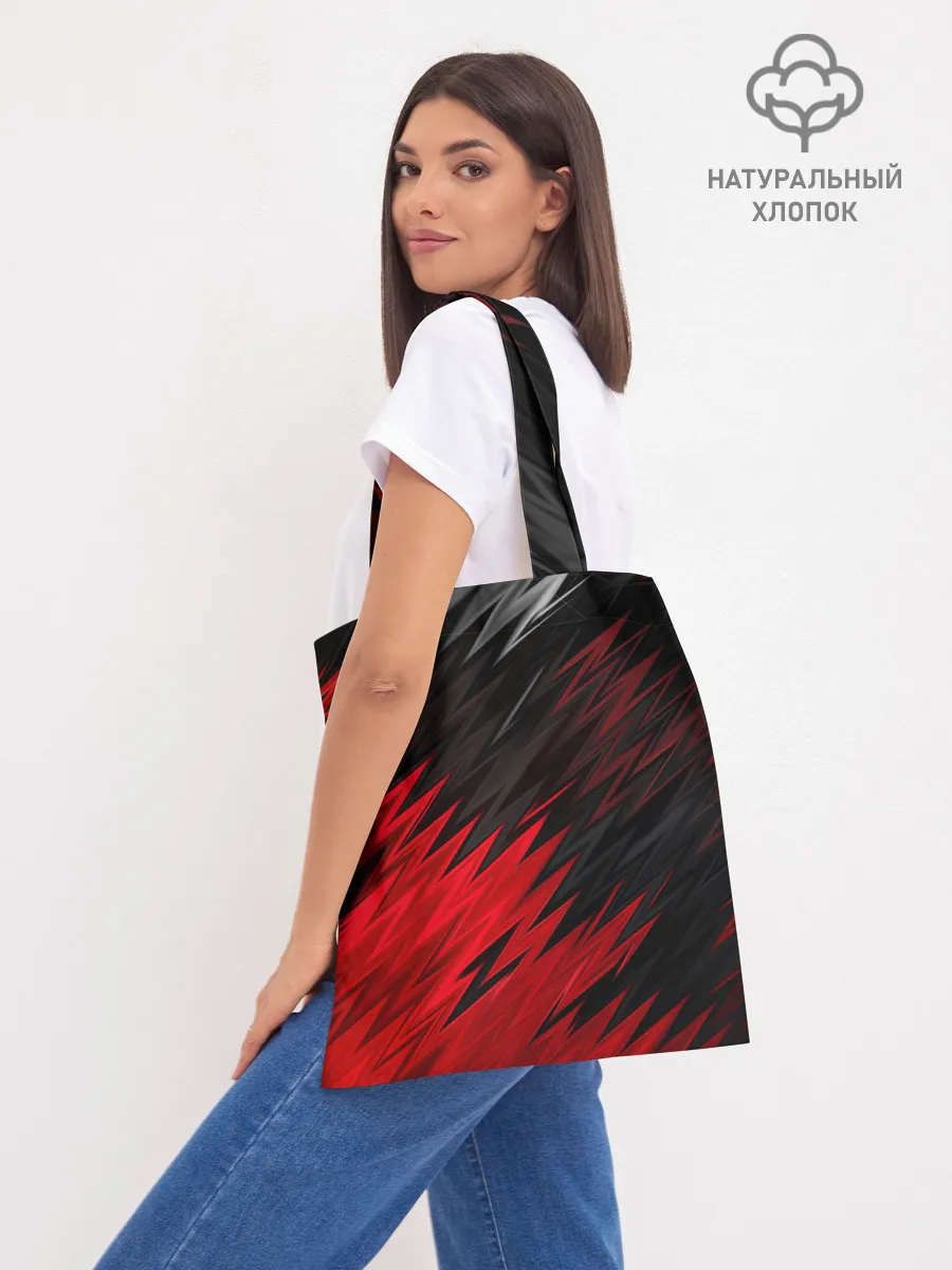 Шоппер база / ЧЁРНО КРАСНЫЕ КРАСКИ | RED BLACK STRIPES