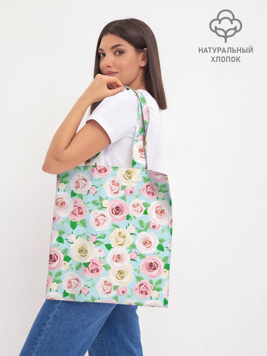 Шоппер база / Цветущее поле роз