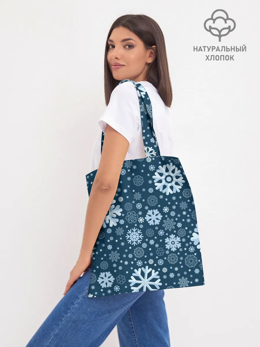 Шоппер база / Новогодние снежинки, новый год