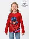 Детский лонгслив хлопок / Леди Баг RedBig