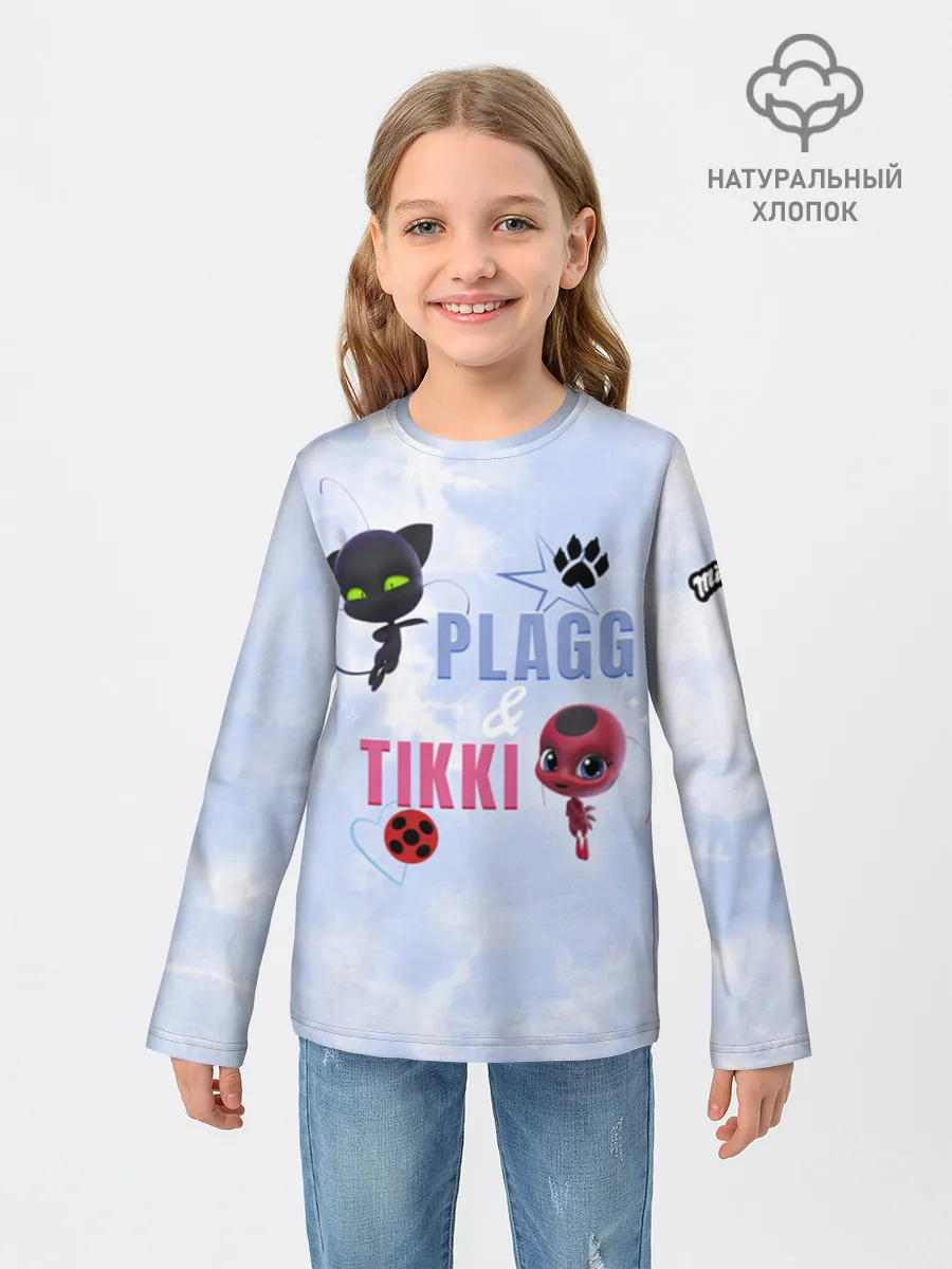 Детский лонгслив хлопок / Plagg Tikki