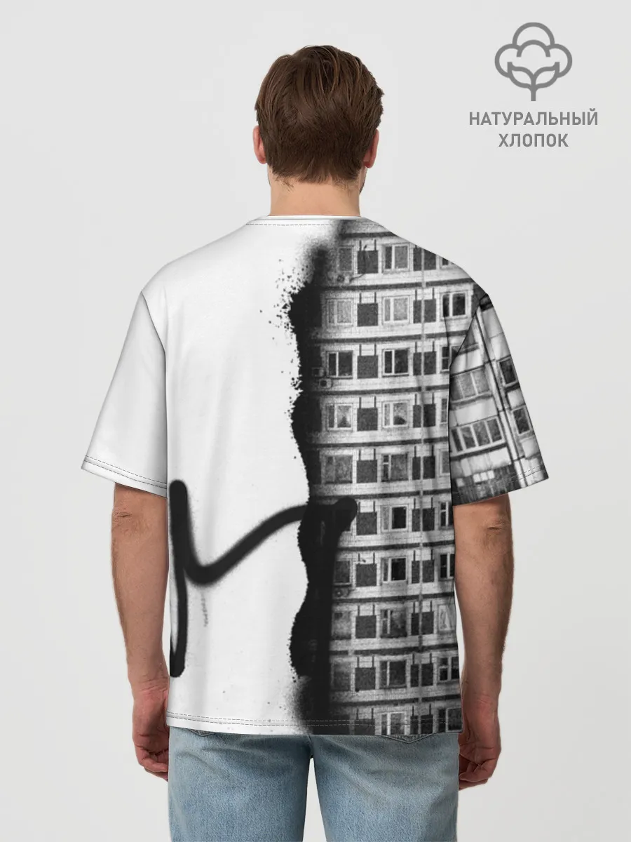 Мужская футболка оверсайз хлопок / Андеграунд