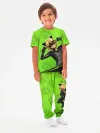 Детская пижама с брюками хлопок / P052_CNGreen_KPJ