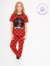 Детская пижама с брюками хлопок / Леди Баг RedCostume