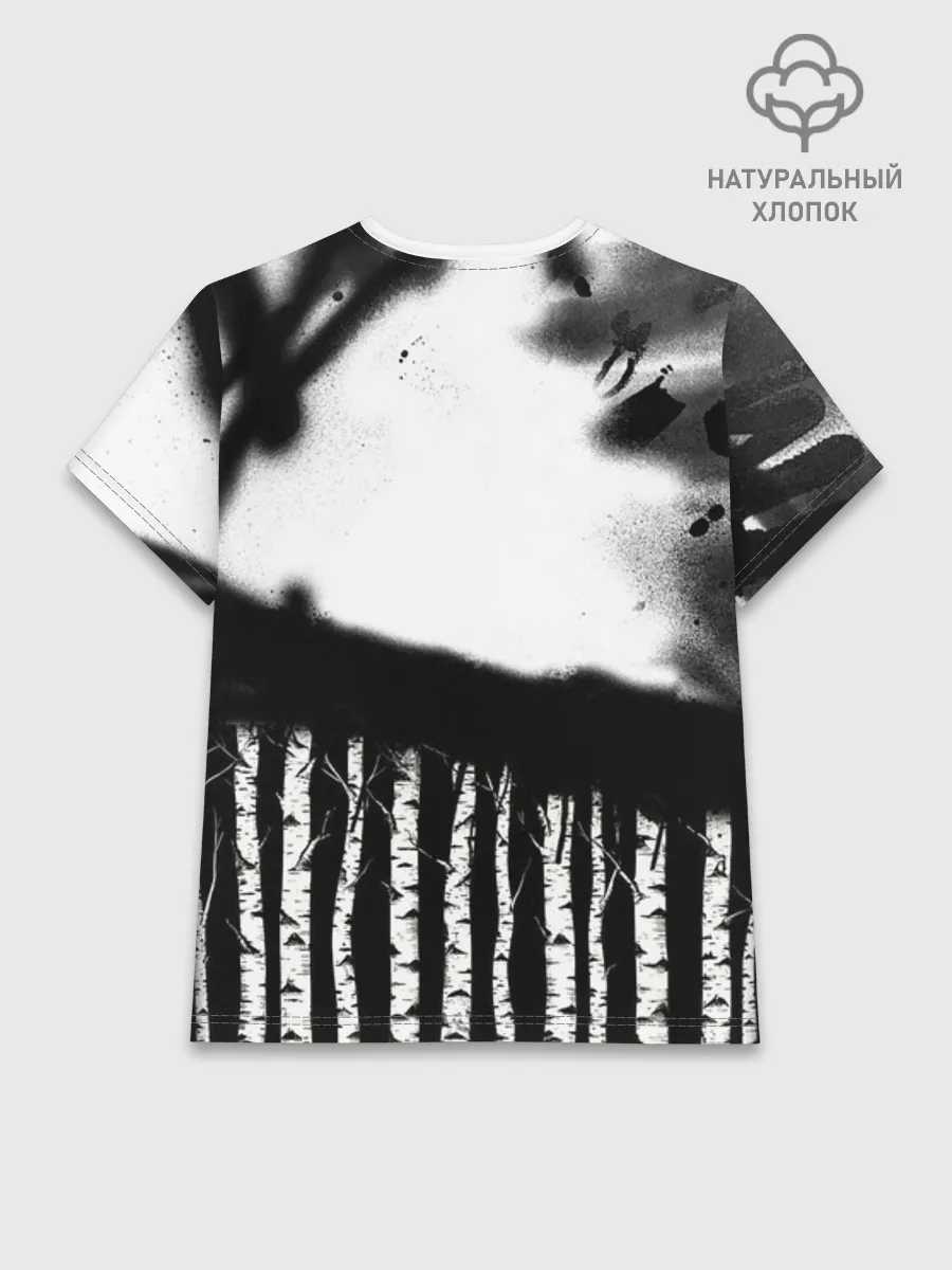 Женская базовая футболка хлопок / Русское граффити