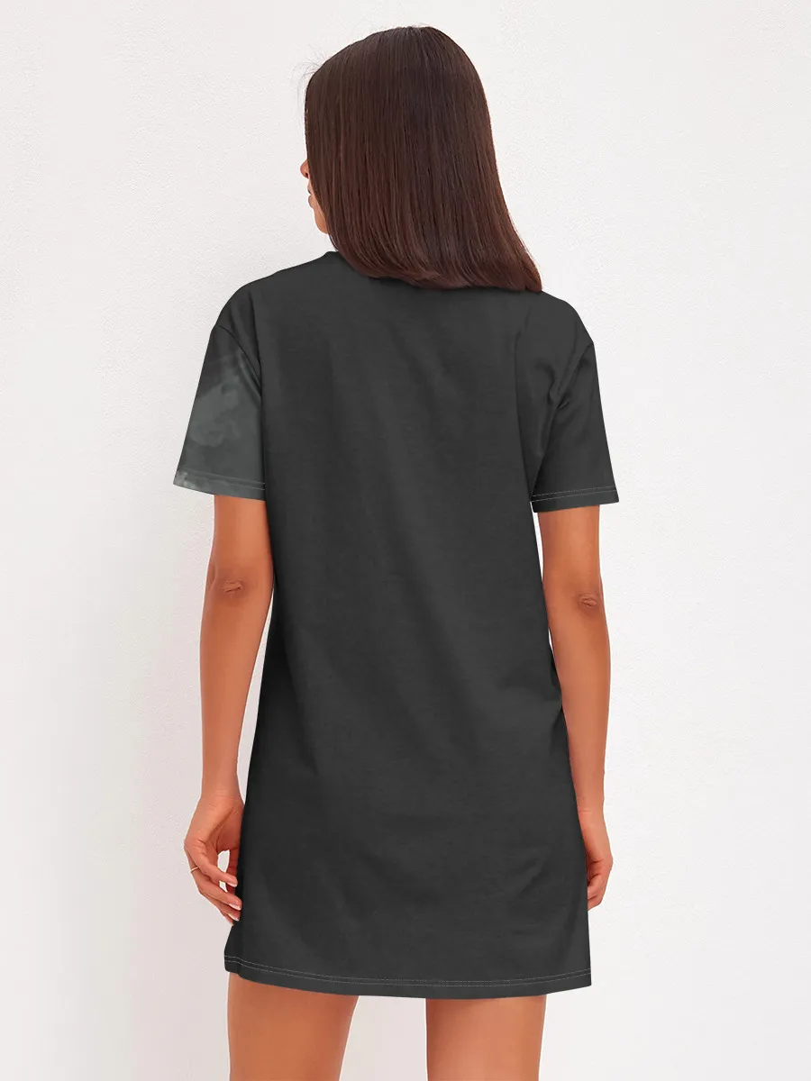 Женское платье хлопок / Лошадь угли