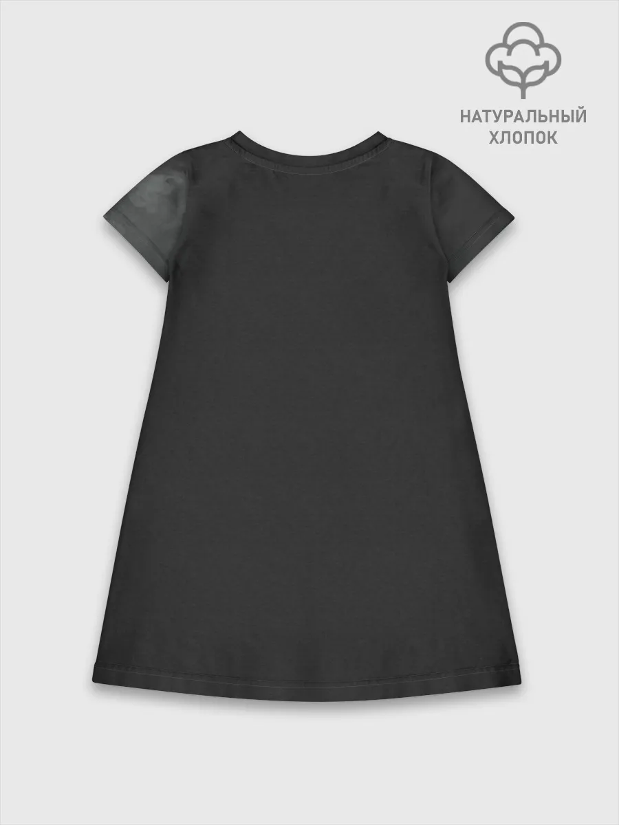 Детское платье хлопок / Лошадь угли