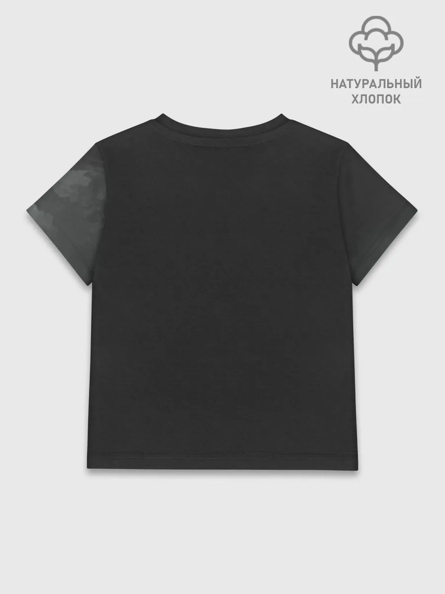 Детская футболка хлопок / Лошадь угли