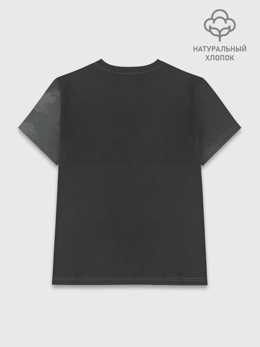 Женская базовая футболка хлопок / Лошадь угли