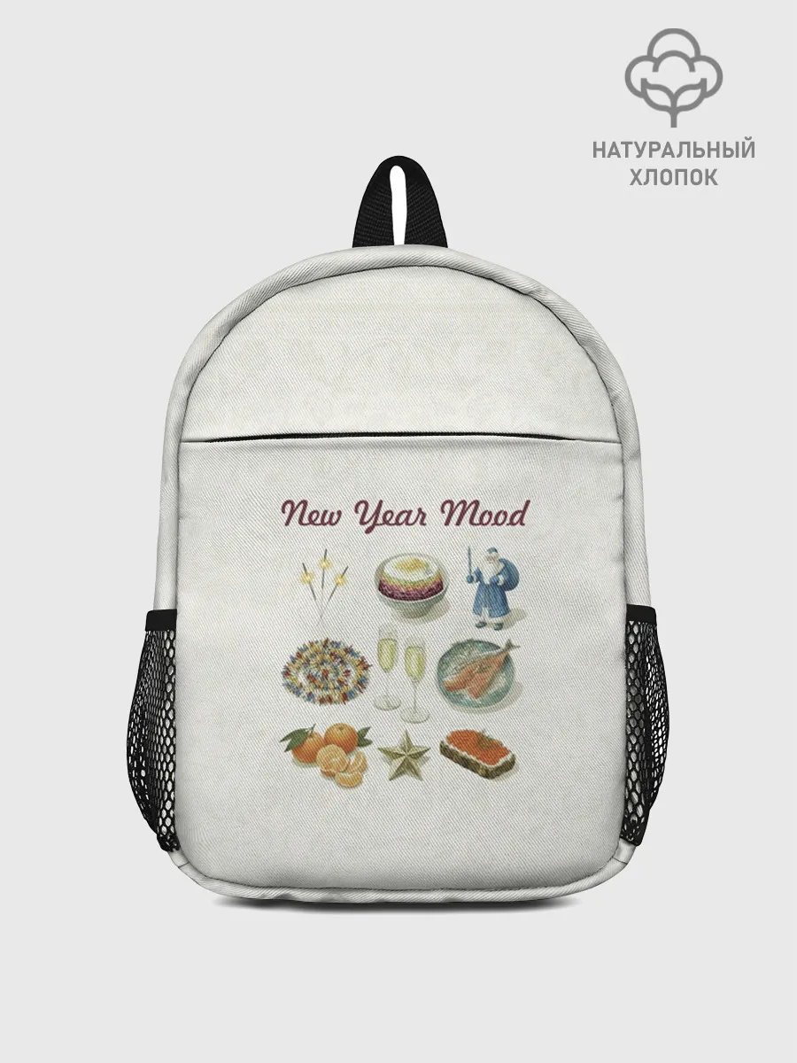 Рюкзак детский джинсовый / Новогодний коллаж