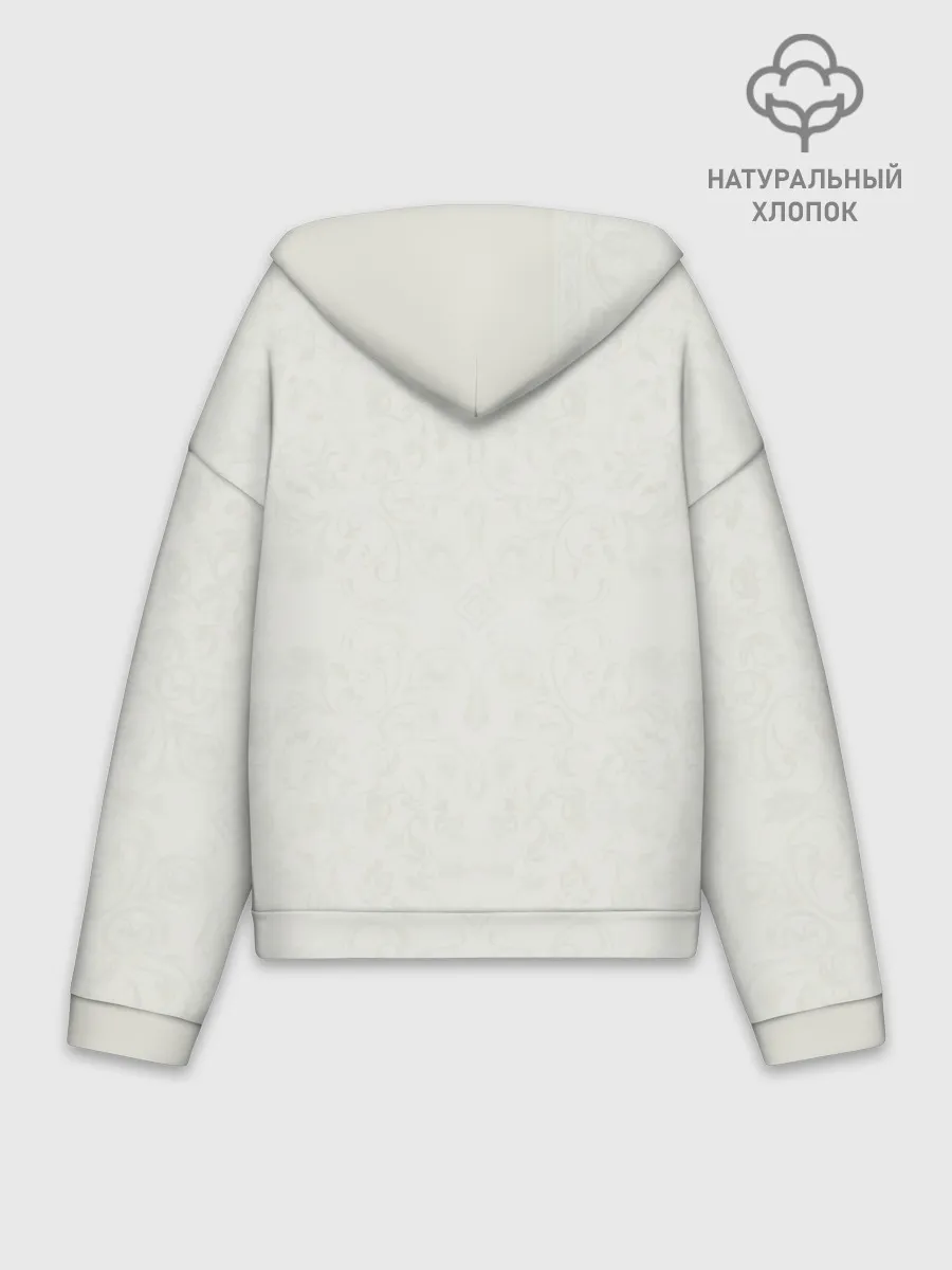 Худи женский оверсайз хлопок / Новогодний коллаж