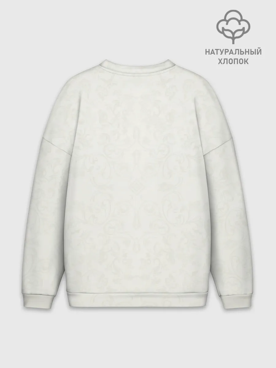 Мужской свитшот оверсайз хлопок / Новогодний советский коллаж