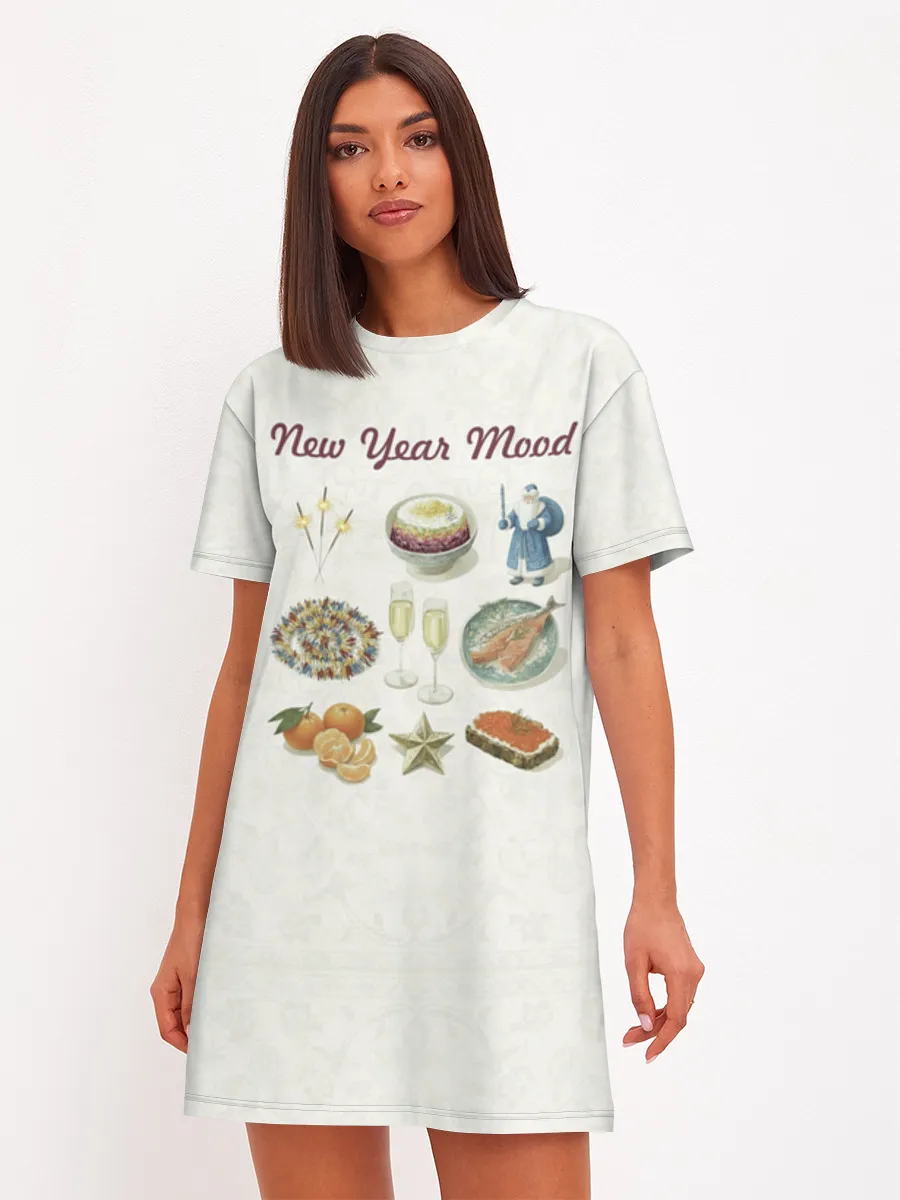 Женское платье хлопок / Новогодний коллаж
