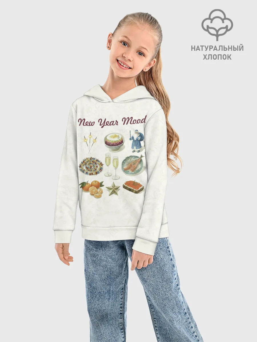 Детское худи хлопок / Новогодний коллаж