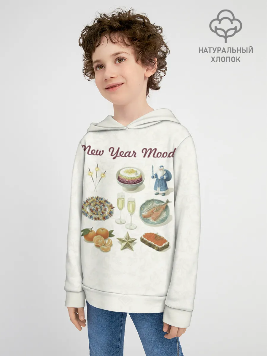 Детское худи хлопок / Новогодний коллаж