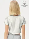 Футболка для девочки укороченная базовая хлопок / Новогодний коллаж