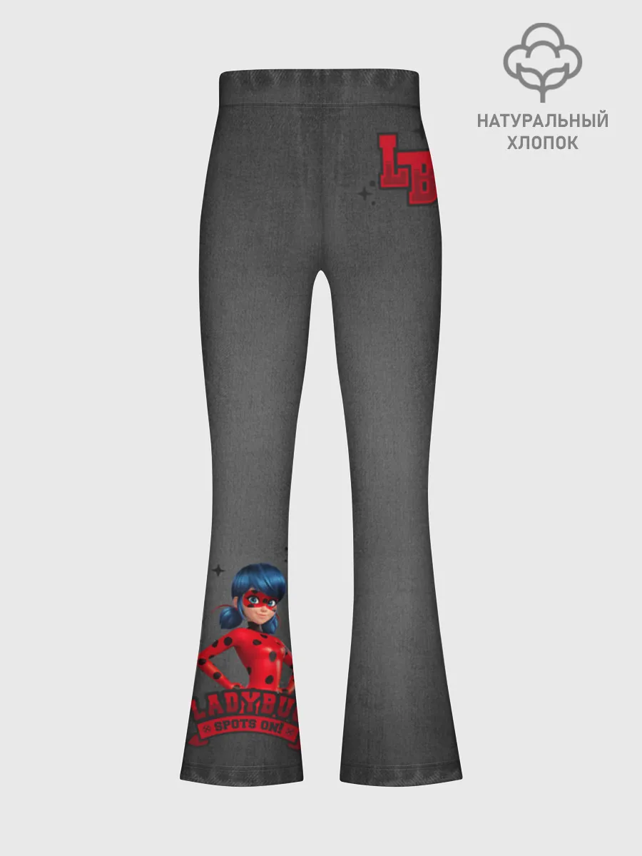 Леггинсы-клеш для девочек / Леди Баг Jeans