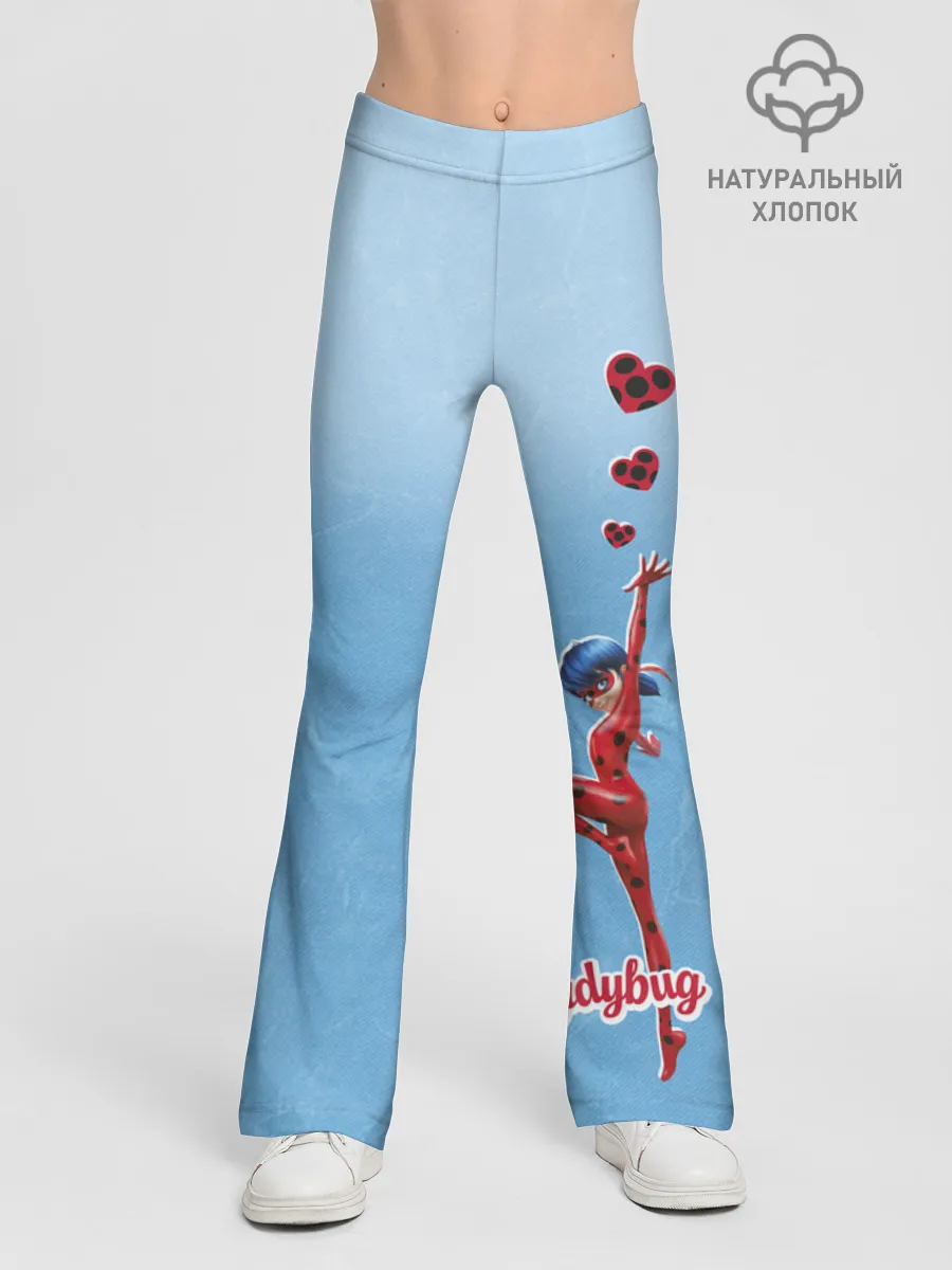 Леггинсы-клеш для девочек / Леди Баг Heart