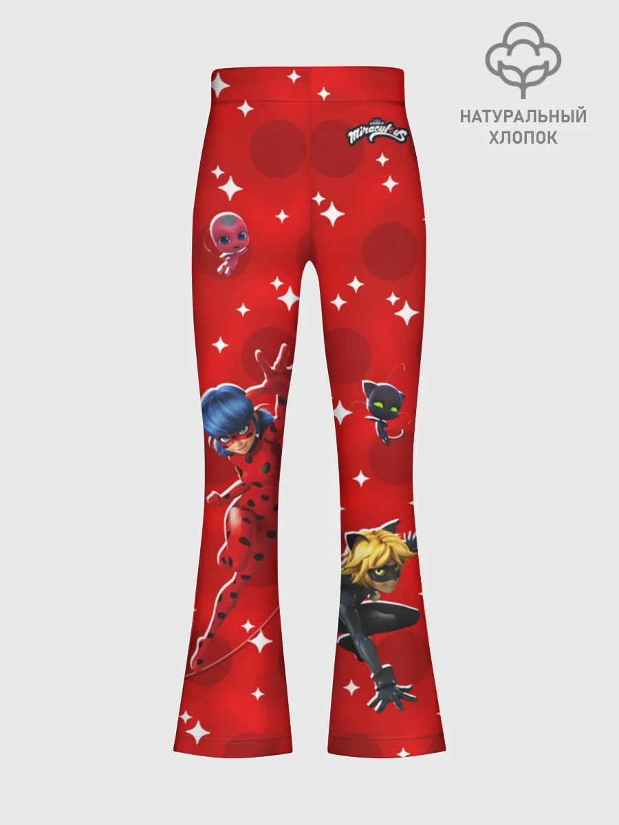 Леггинсы-клеш для девочек / Леди Баг Red Star