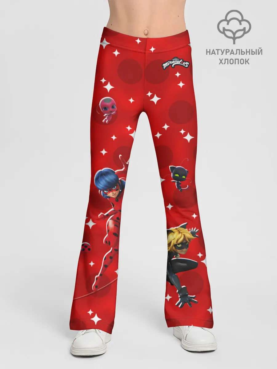 Леггинсы-клеш для девочек / Леди Баг Red Star