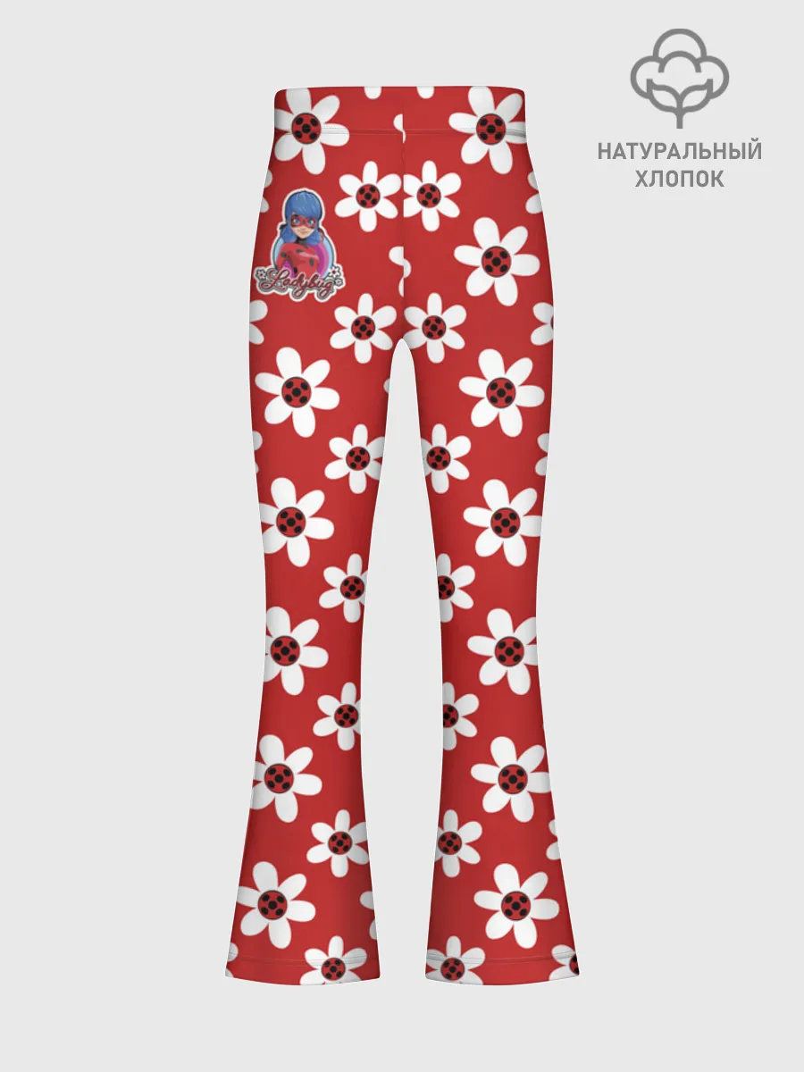 Леггинсы-клеш для девочек / Леди Баг Flower