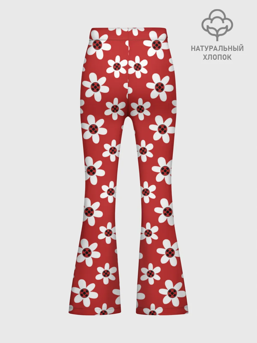Леггинсы-клеш для девочек / Леди Баг Flower
