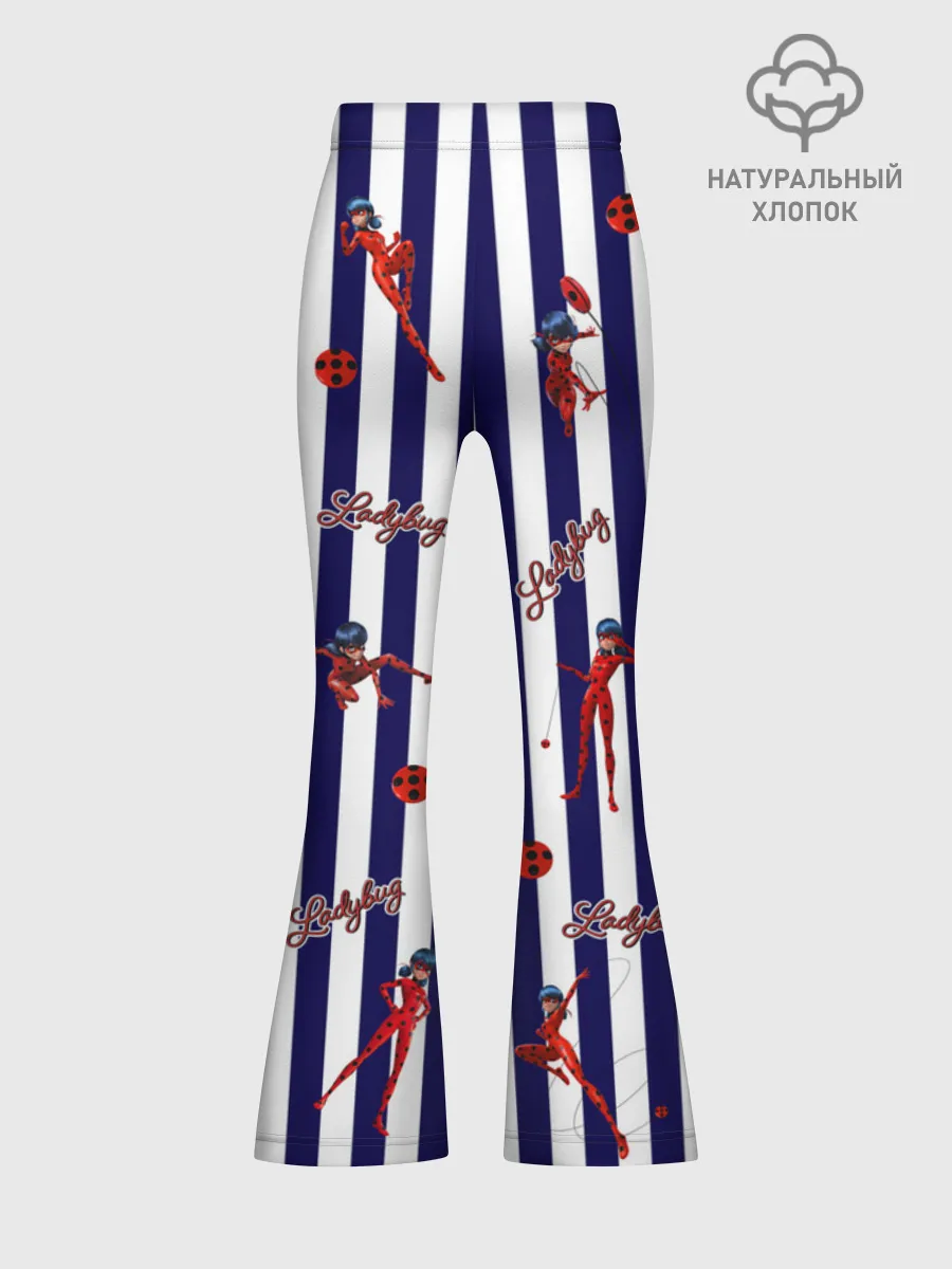Леггинсы-клеш для девочек / Леди Баг Strips Blue