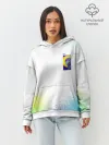 Худи женский оверсайз хлопок / 887_Spray