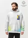 Худи мужской оверсайз хлопок / 887_Spray