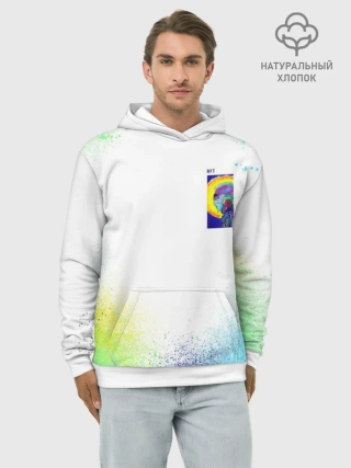 Худи мужской база хлопок / 887_Spray