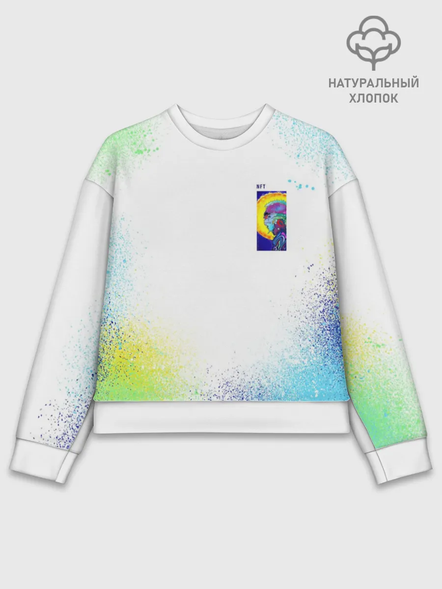 Женский свитшот базовый хлопок / 887_Spray