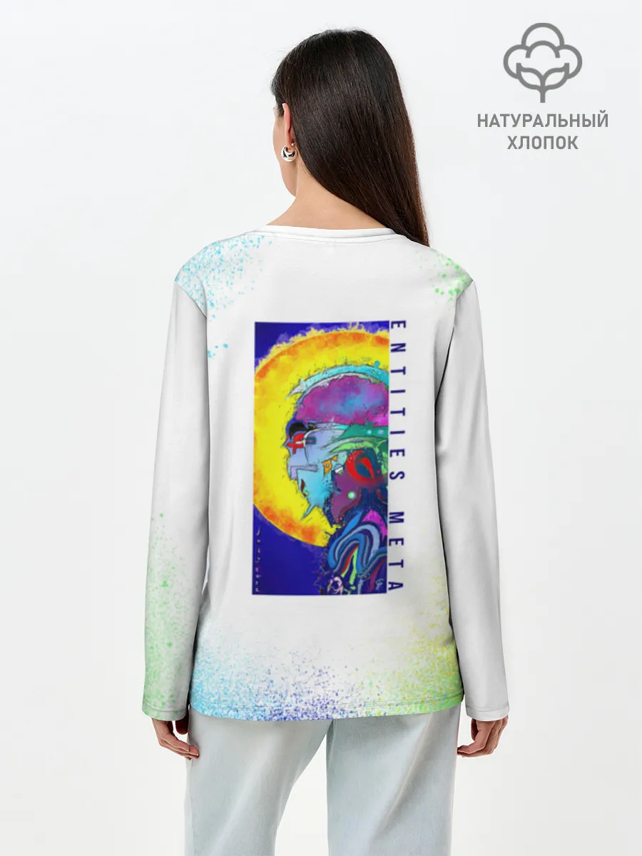 Лонгслив женский. Хлопок / 887_Spray