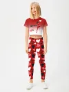 Дев.спорт.костюм с леггинсами / P052_GSS_LBHeartRed