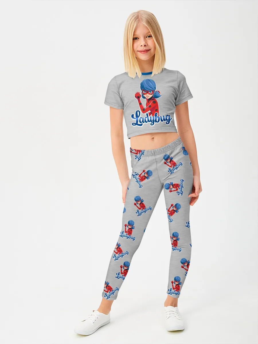 Дев.спорт.костюм с леггинсами / LBBlueGrey_GSS