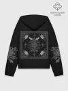 Худи женский оверсайз хлопок / Gothic Black