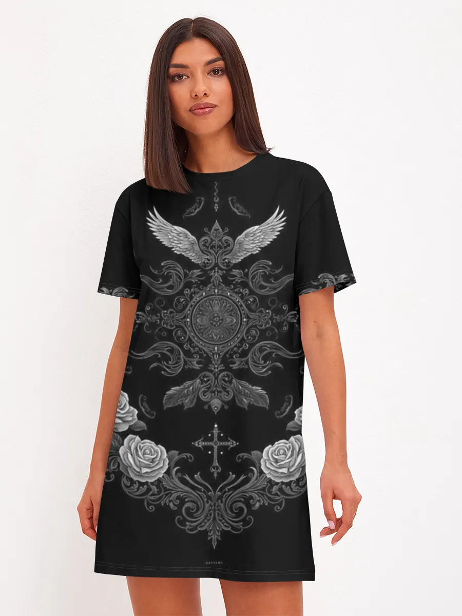 Женское платье хлопок / Gothic Black