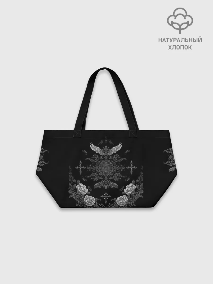 Шоппер оверсайз / Gothic Black