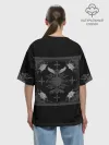 Женская футболка оверсайз хлопок / Gothic Black