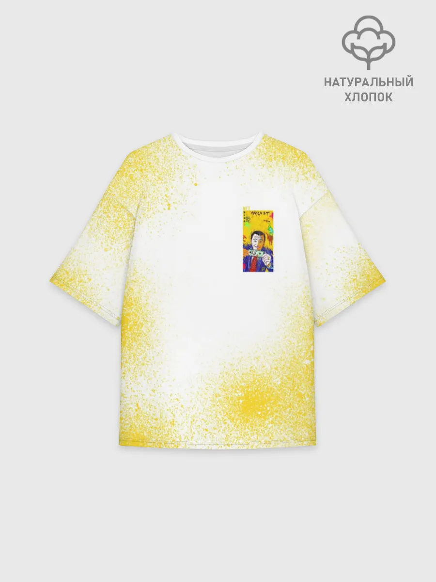 Женская футболка оверсайз хлопок / Леонардо Ди Каприо