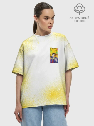 Футболка женская оверсайз премиум / Леонардо Ди Каприо