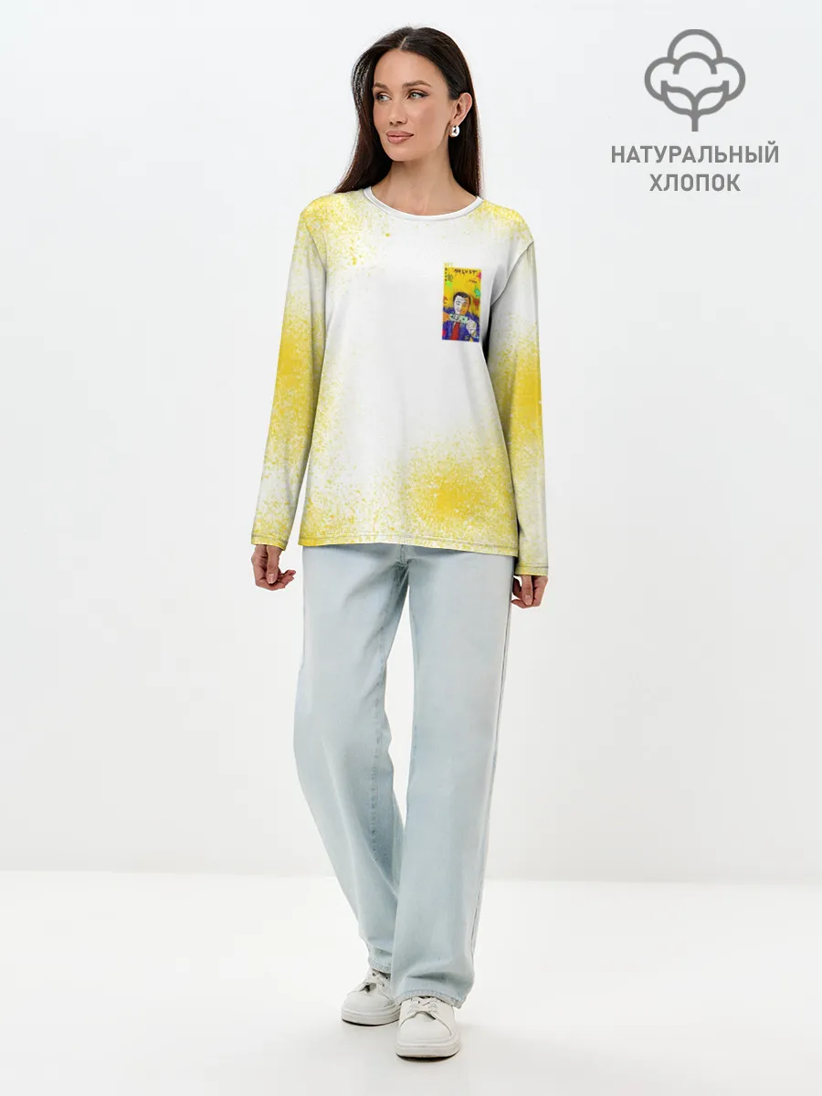 Лонгслив женский. Хлопок / Леонардо Ди Каприо