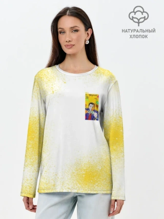 Лонгслив женский. Хлопок / Леонардо Ди Каприо