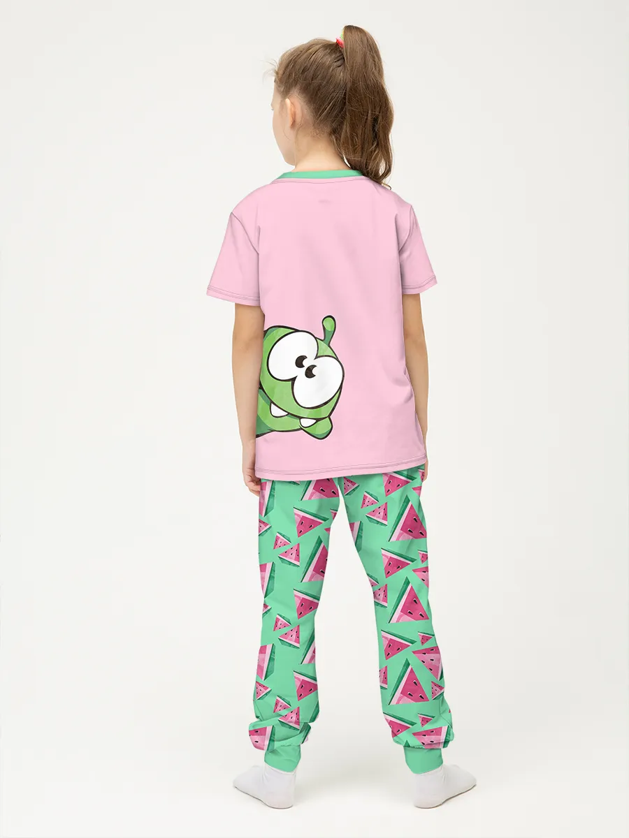 Детская пижама с брюками хлопок / P030_OmWatermelon