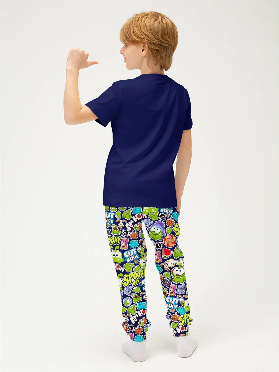 Детская пижама с брюками хлопок / P030_OmSticker