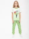 Детская пижама с брюками хлопок / P030_OmIceCreamGreen